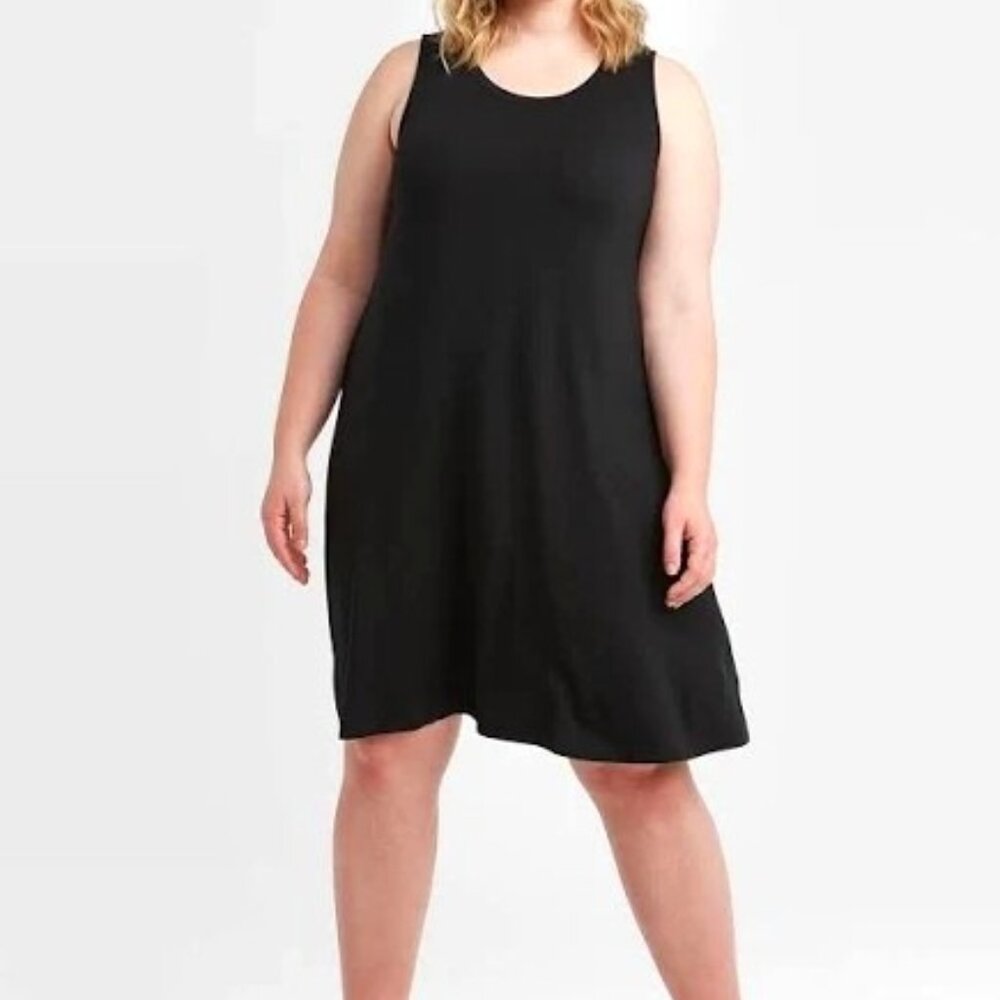 Ava & Viv Women's Plus Size Sleeveless Knit Swing Dress